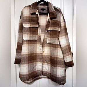 Banana Republic Oversized Brown Shacket - XL